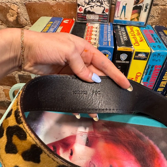 VINTAGE PRADA PONYHAIR WAIST BELT - Picture 4 of 6